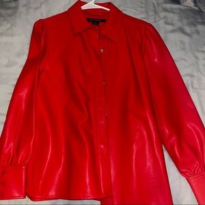 NWT French Connection Crolenda Pu Shirt